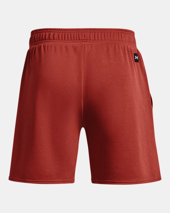 Men's Project Rock Terry Gym Shorts in Red image number 6